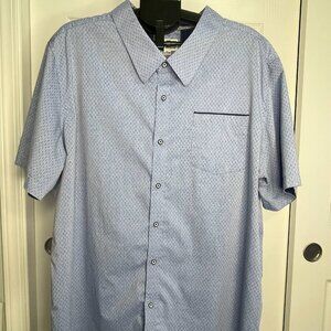 Craft + Flow Blue Casual Button Down Shirt 2XL